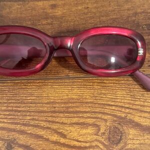 Made In Italy Marbled Oval Sunglasses Pink Purple Y2K‎ 1860